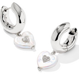 Sasha Heart Huggie Earrings