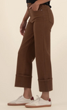 Sienna High Rise Straight Leg Roll Pant