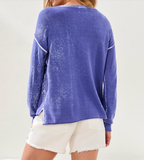 Lightweight Cotton V-Neck Sweater