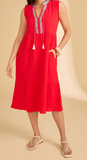 Sleeveless Tiered Midi Dress