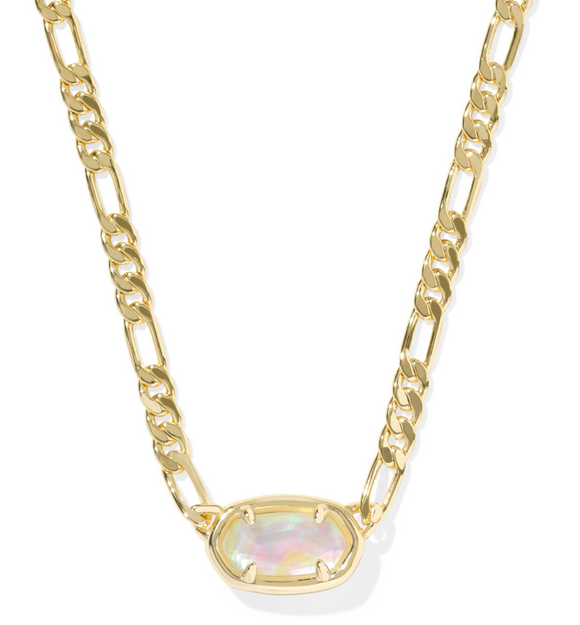 Elisa Figaro Chain Short Pendant Necklace