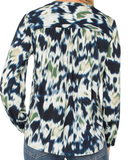 Long Sleeve Front Shirred Blouse