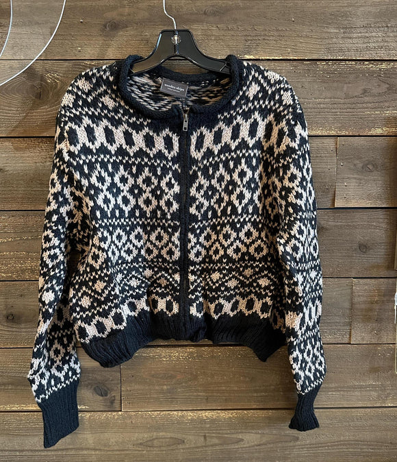 Esme Fair Isle Zip Chunky Cardi