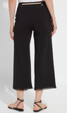 Ari Wide Leg Crop Fringe Belted Pant
