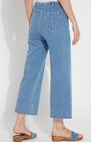 Margo Hi Waist Wide Crop Denim