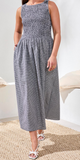 Sleeveless Dress with Top Ruching