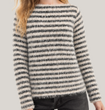 Long Sleeve Boatneck Knit Top