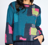 Collage Swing Pullover Sweater