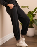 Jogger with Hem Pleats & Pockets