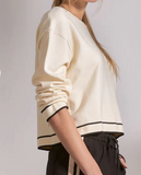 Crewneck Contrast Sweater