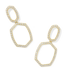 Daphne Pave Open Frame Earrings