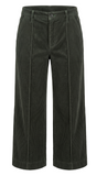 Mid Rise Crop Wide Leg with Pintuck