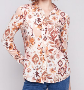 Long Sleeve Button Down Blouse