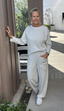 Feather Lux Knit Stitch Pant