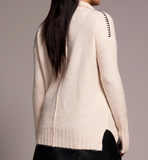 Hi Low Intarsia Heart Sweater