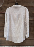 Button Front Striped Top