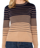 Crew Neck Striped Sweater