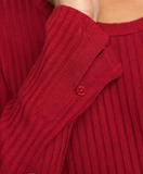 Long Sleeve Scoop Neck Knit Top