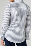 Adjustable Sleeve Button Front Top