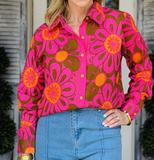 Mod Daisy Camp Shirt