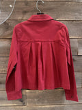 Pleat Back Crop Jacket