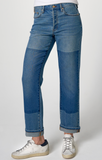 Sloane Slouchy Girlfriend Cuffed with Removed Patch