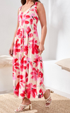 Sleeveless Floral Print Dress