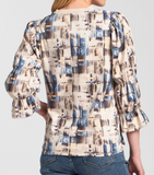 Vegan Suede Top with Renaissance Sleeves