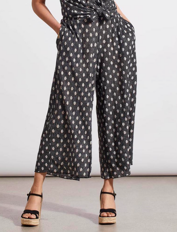 Flowy Crop Pant with Elastic Waistband