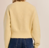 Crop Crewneck Knit Sweater