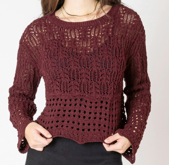Open Weave Sweater