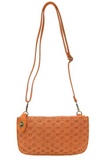Woven Mini Crossbody Wristlet Clutch