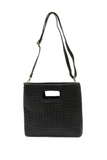 Rio Faux Cane Cutout Handle Tote
