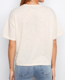 T-Shirt With Crochet Chest Pocket