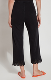 Eyelet Embroidered Wide Leg Pant