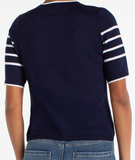 Short Sleeve Crew Neck Sweater