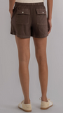 Katana High Rise Short with Drawstring with Pork Chop Pockets