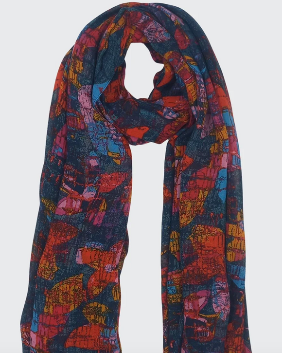 Colorful Daisy Scarf