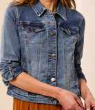 Classic Denim Jacket with Pockets